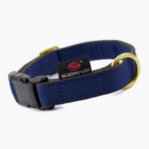 Suchtrupp Hundehalsband Golden Dark Blue